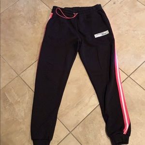 Boohoo Man “Man” collection black joggers